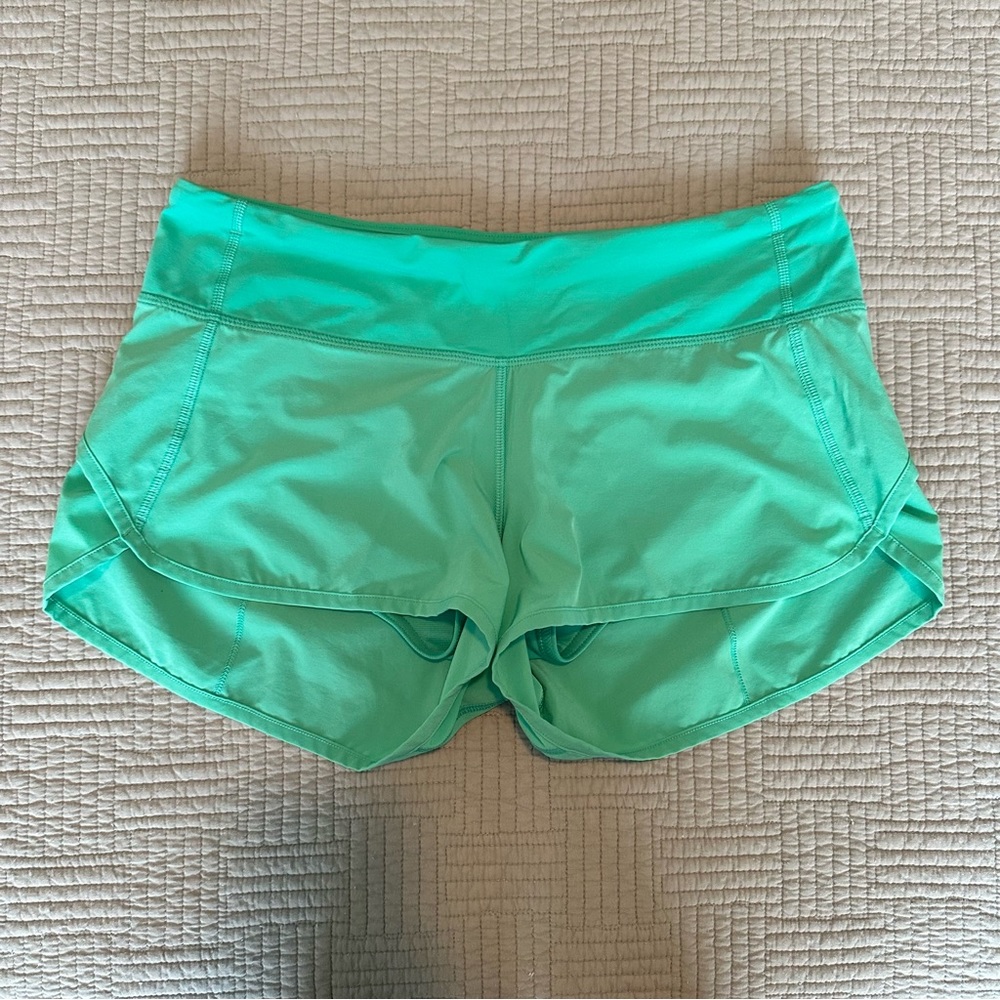 Lululemon Speed Short Teal Green Size 6